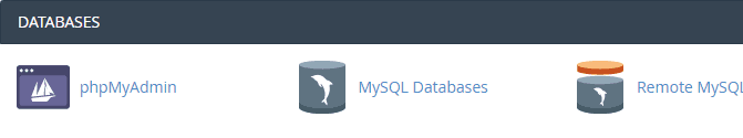 MySQL database creation