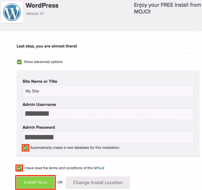 wordpress settings